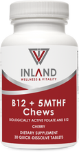 Load image into Gallery viewer, Inland Wellness and Vitality, B12 + 5MTHF Chews
