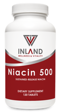 Load image into Gallery viewer, Inland Wellness and Vitality, Niacin 500
